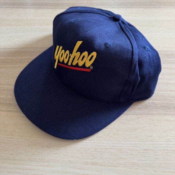 NOS Vintage Yoo-Hoo Chocolate Milk Snapback Hat Cap Adjustable Blue Embroidered - Picture 2 of 6